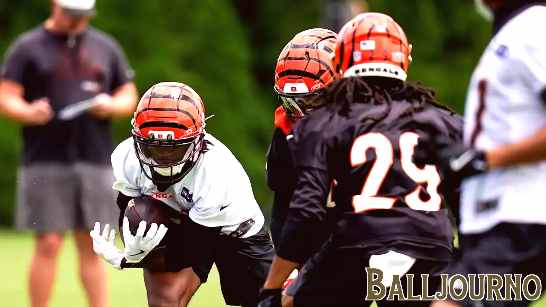 Cincinnati Bengals OTAs at Kettering Health Practice Fields. See photos