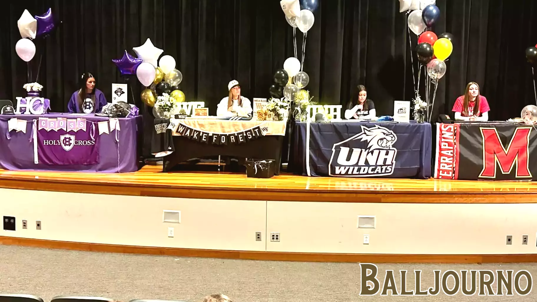 Uxbridge High School Celebrates Signing of Six Female Athletes for Division 1 Sports