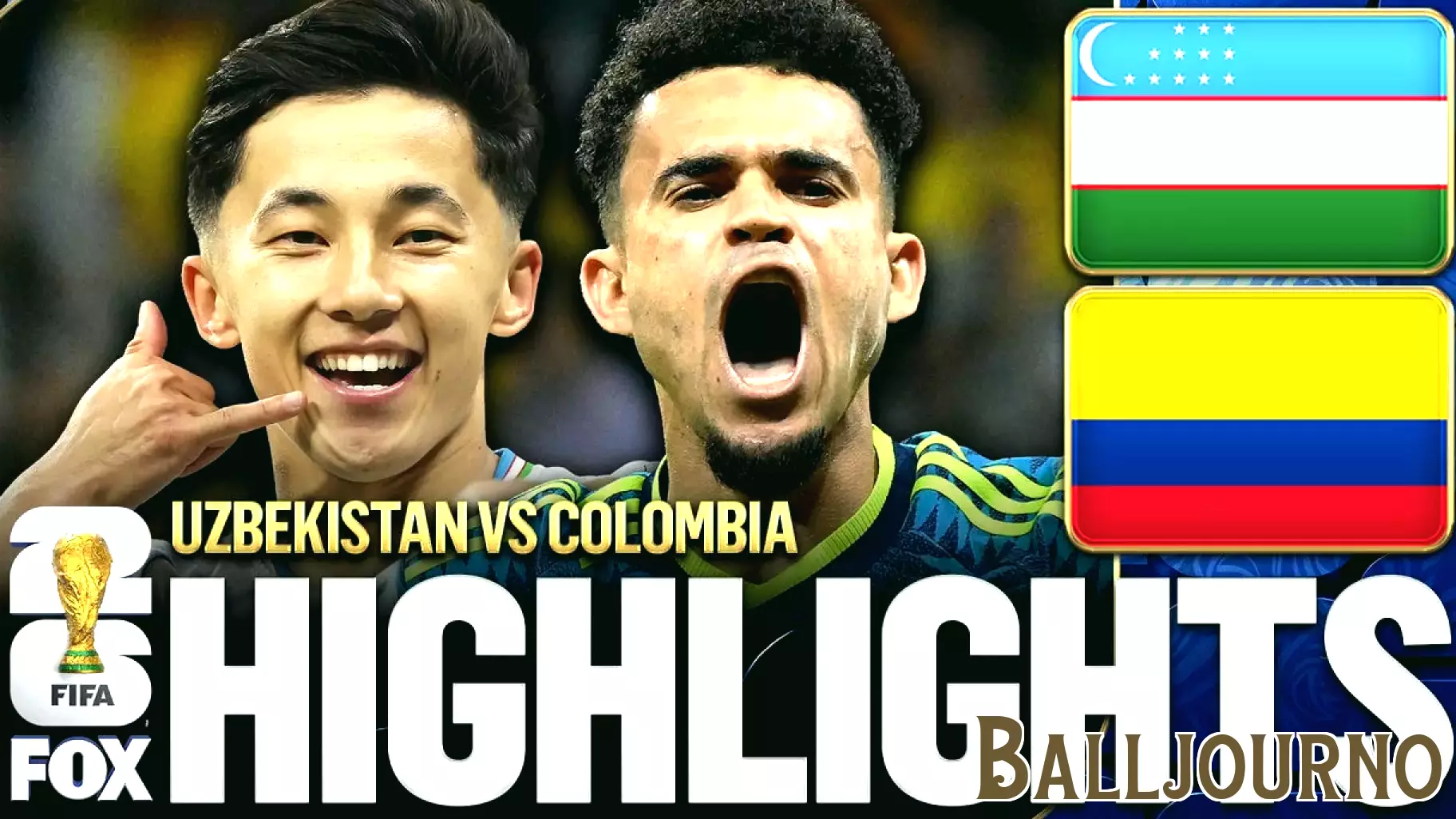 Uzbekistan vs Colombia Highlights