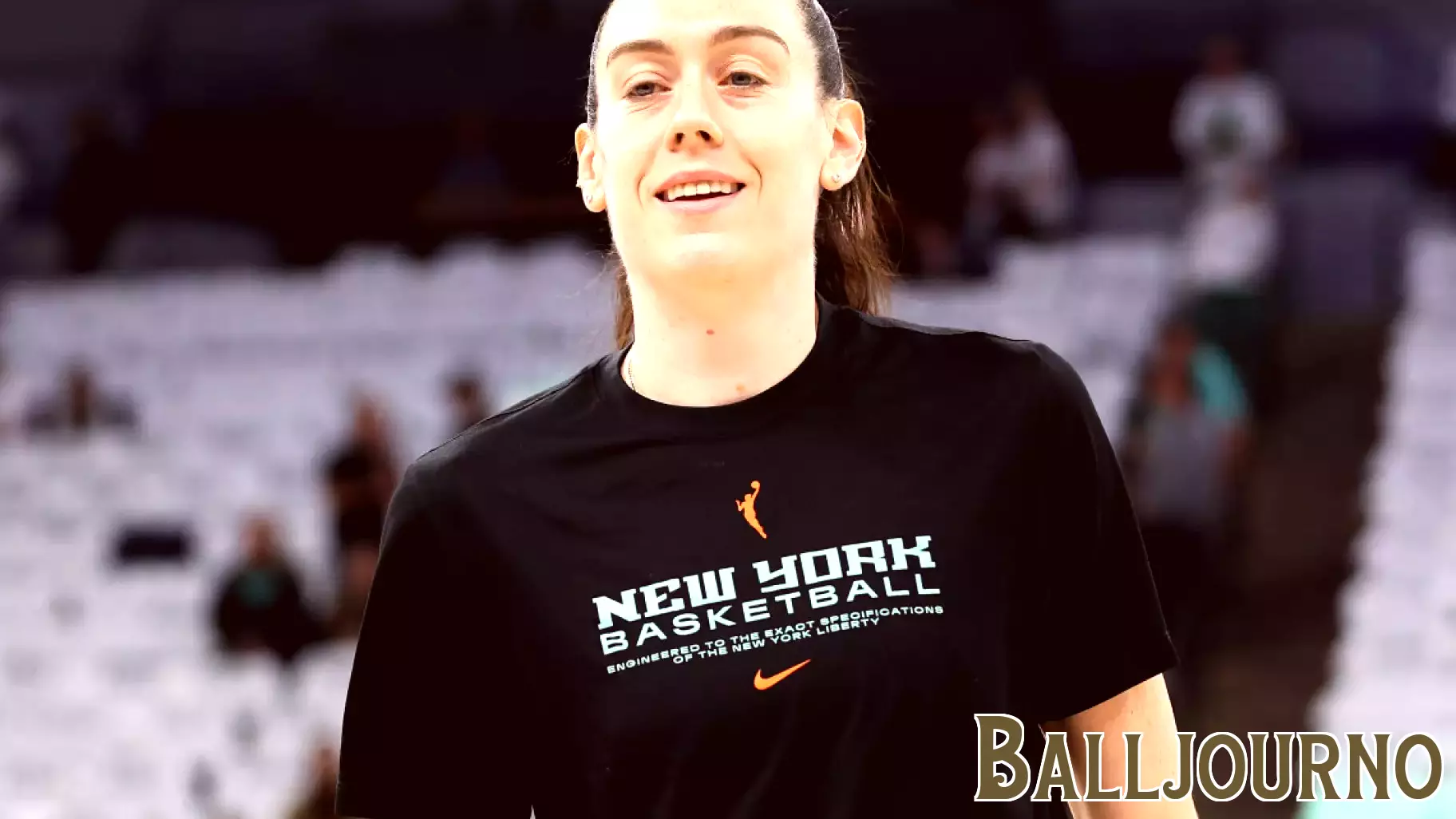 Yankees Acknowledge Breanna Stewart During Stadium Visit