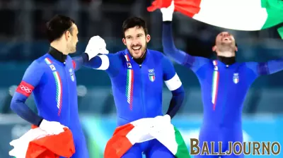 Italy defeats USA, pulls off a stunner in Olympic men's speedskating team pursuit